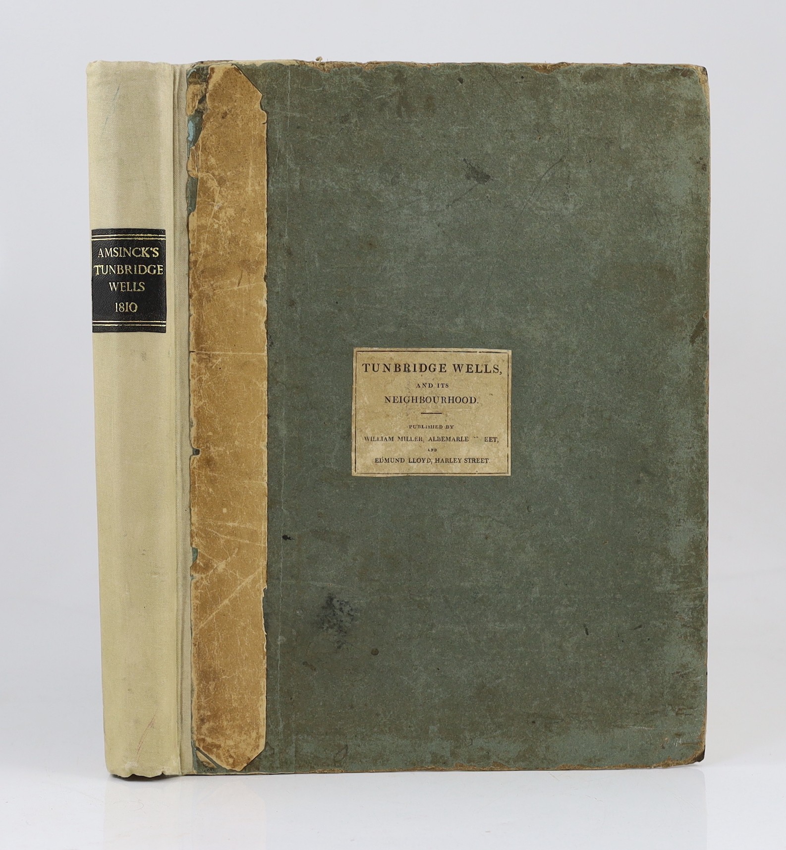 KENT, TUNBRIDGE WELLS: Amsinck, Paul - Tunbridge Wells, and Neighbourhood, illustrated by a series of etchings, and historical descriptions..... 31 plates and 12 text engravings, subscribers list, half title, original pa